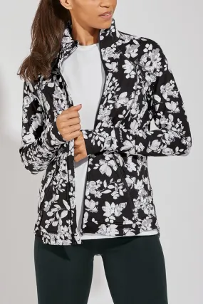 Women's Interval Jacket | Black Dynamic Floral