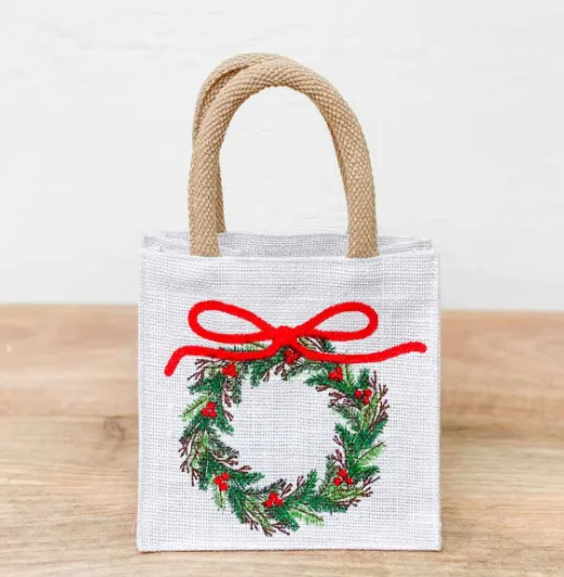 Wreath Gift Tote