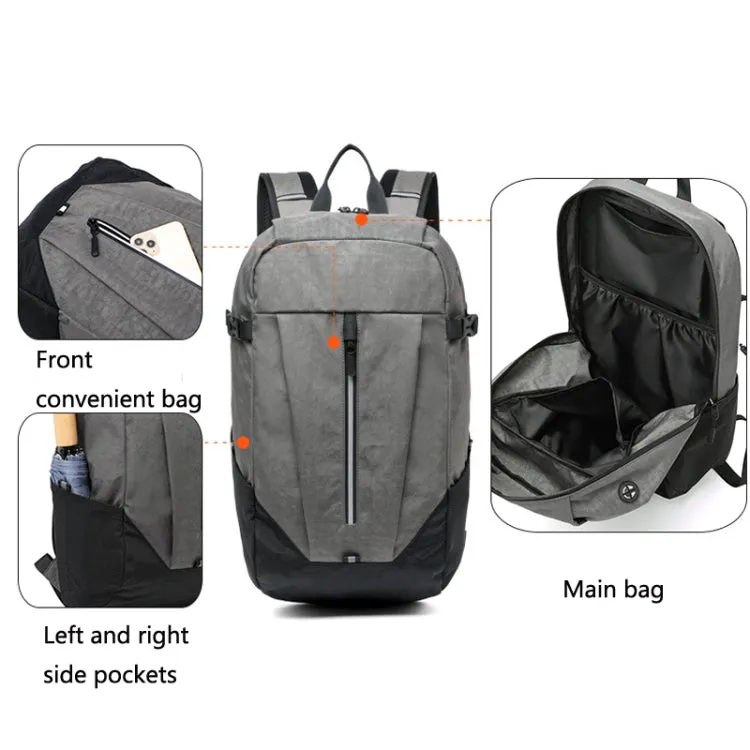 Y-1821 Multifunctional Travel Waterproof Sports Backpack Outdoor Hiking Wear-Resistant Backpack(Grey)