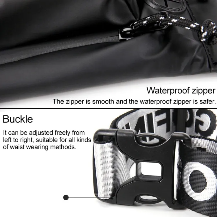 YIPINU YQM-AAA Outdoor Running Sport Waterproof Mobile Phone Crossby Waist Bag(Black)